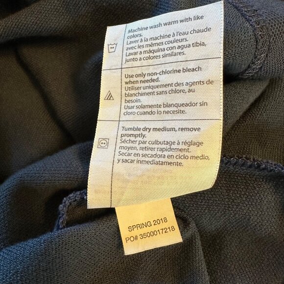 Carhartt Mens Original Fit Polo Shirt Size M Navy Blue Cotton/Polyester Blend - Picture 7 of 7